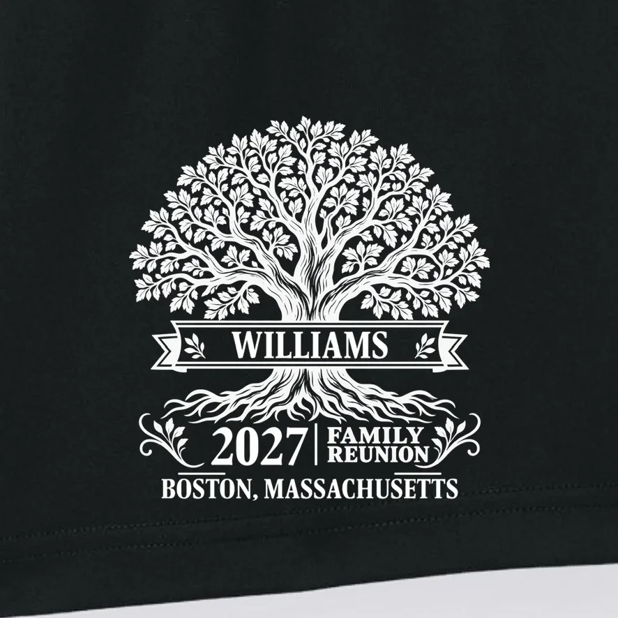 Custom Family Tree Family Reunion Men's Shorts - Front - Close-up