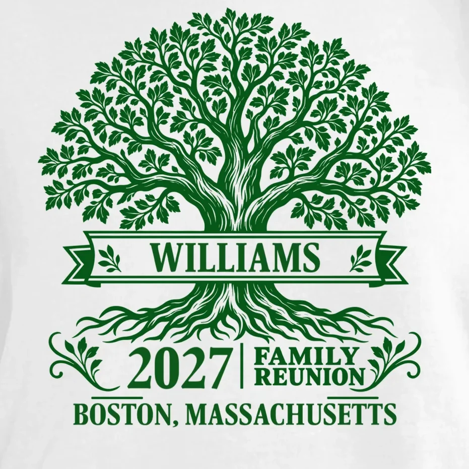 Custom Family Tree Family Reunion Comfort Colors Unisex T-Shirt - Front - Close-up