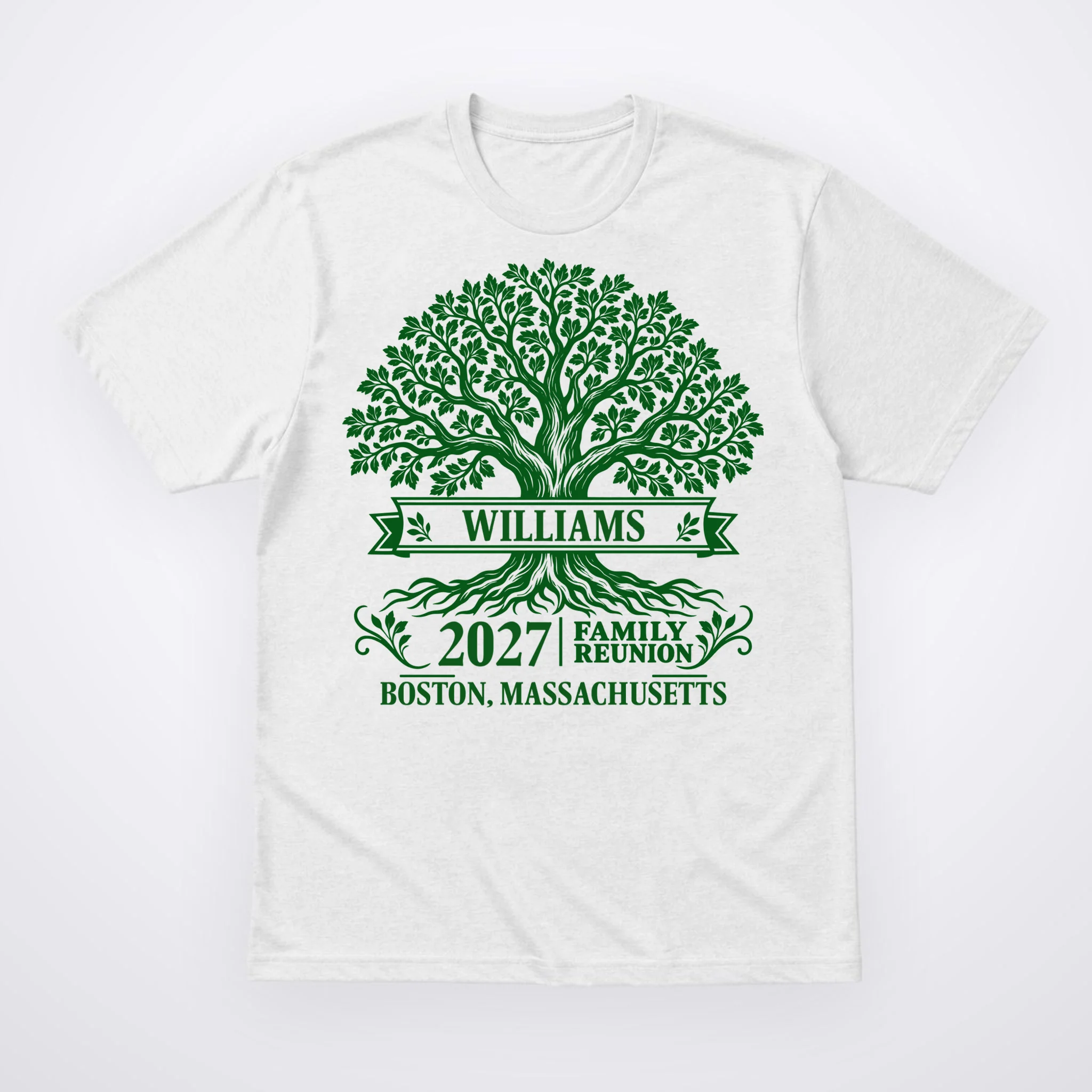 Custom Family Tree Family Reunion Men's T-Shirt - Front