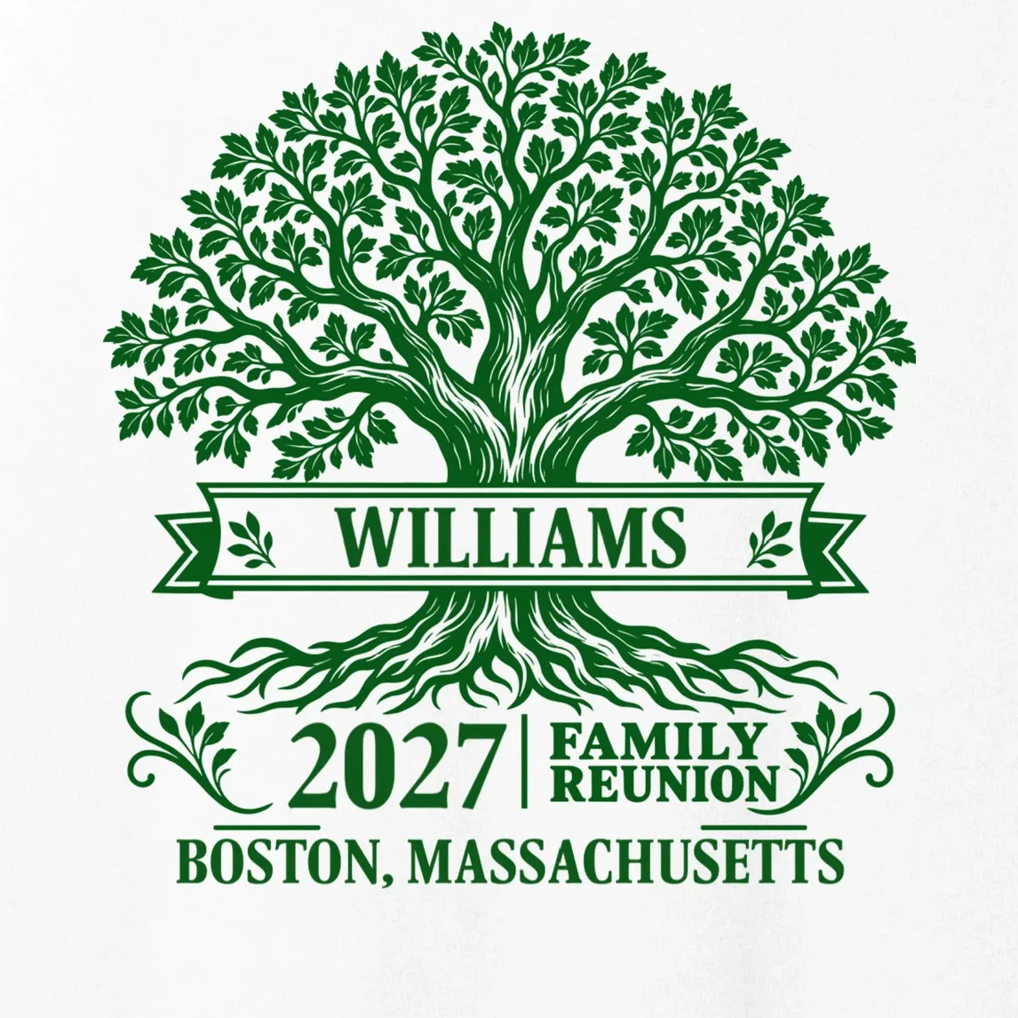 Custom Family Tree Family Reunion Women's Tank Top - Front - Close-up