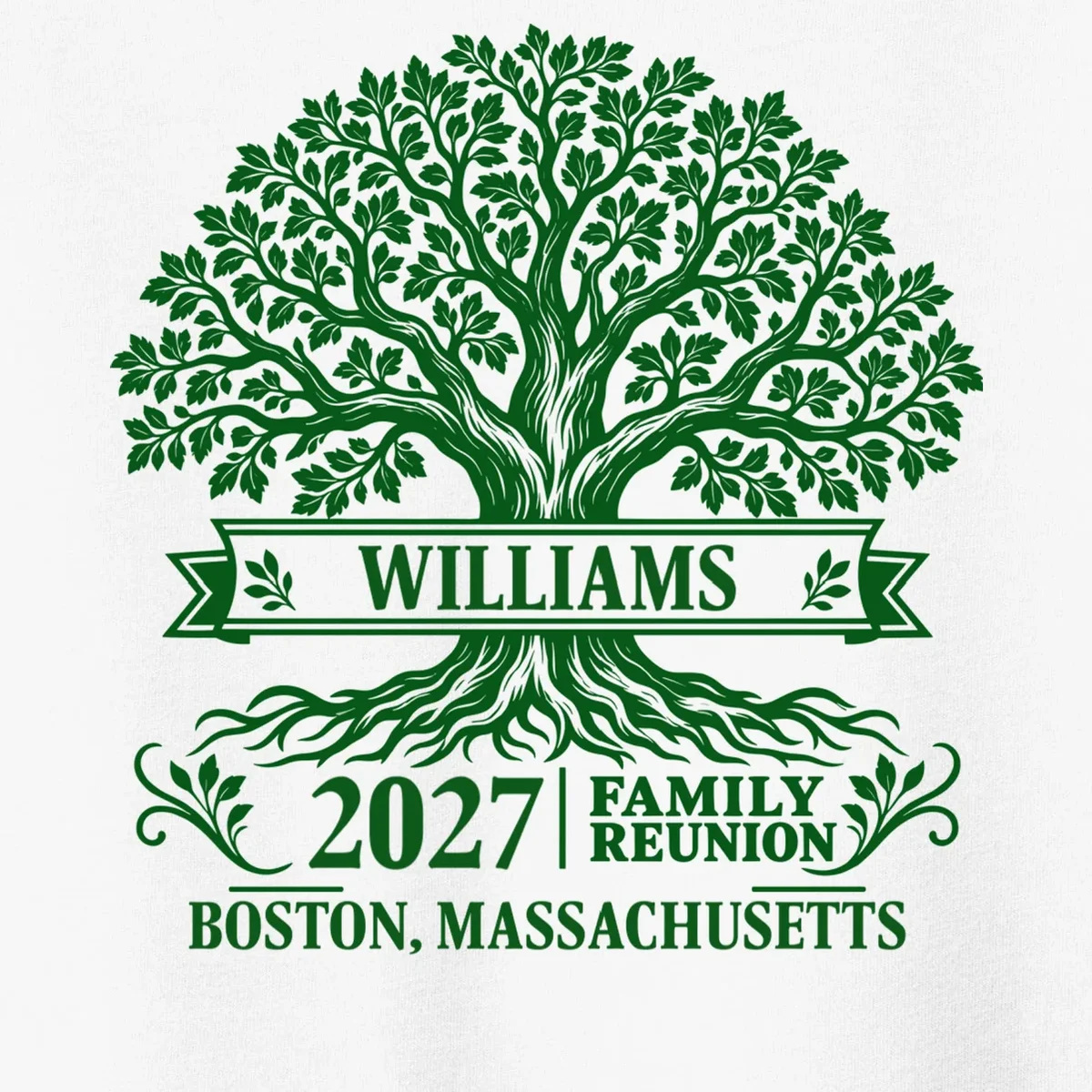 Custom Family Tree Family Reunion Toddler T-Shirt - Front - Close-up