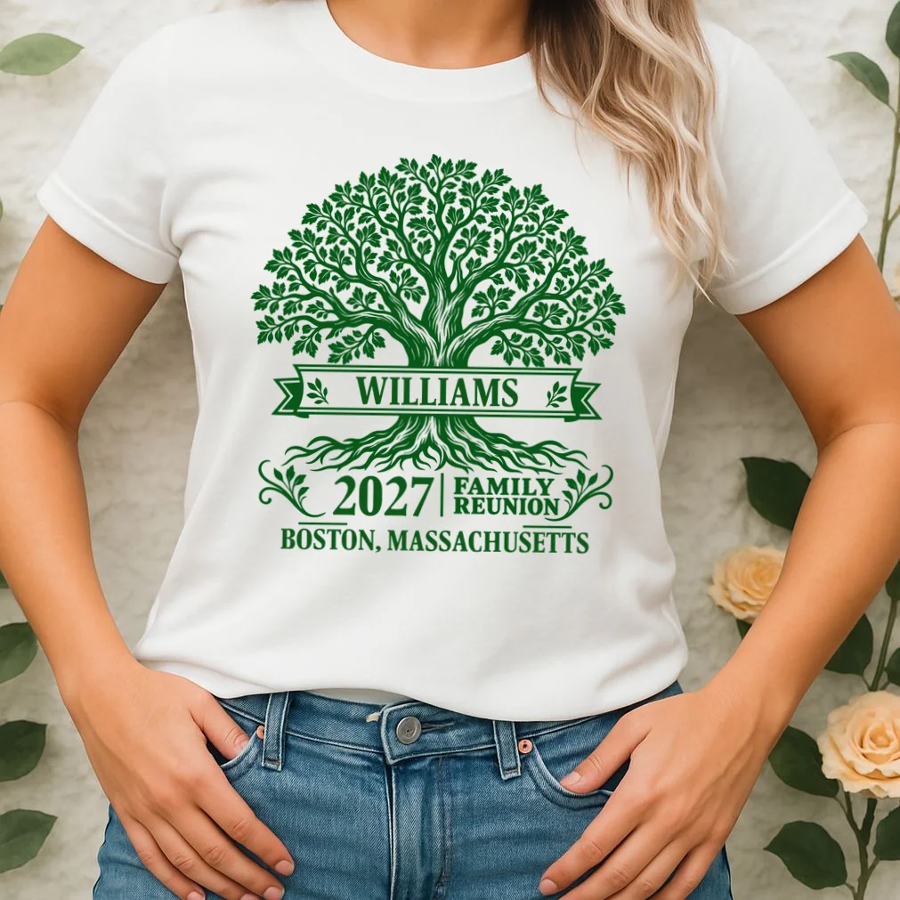 Custom Family Tree Family Reunion Women's T-Shirt - Front 1