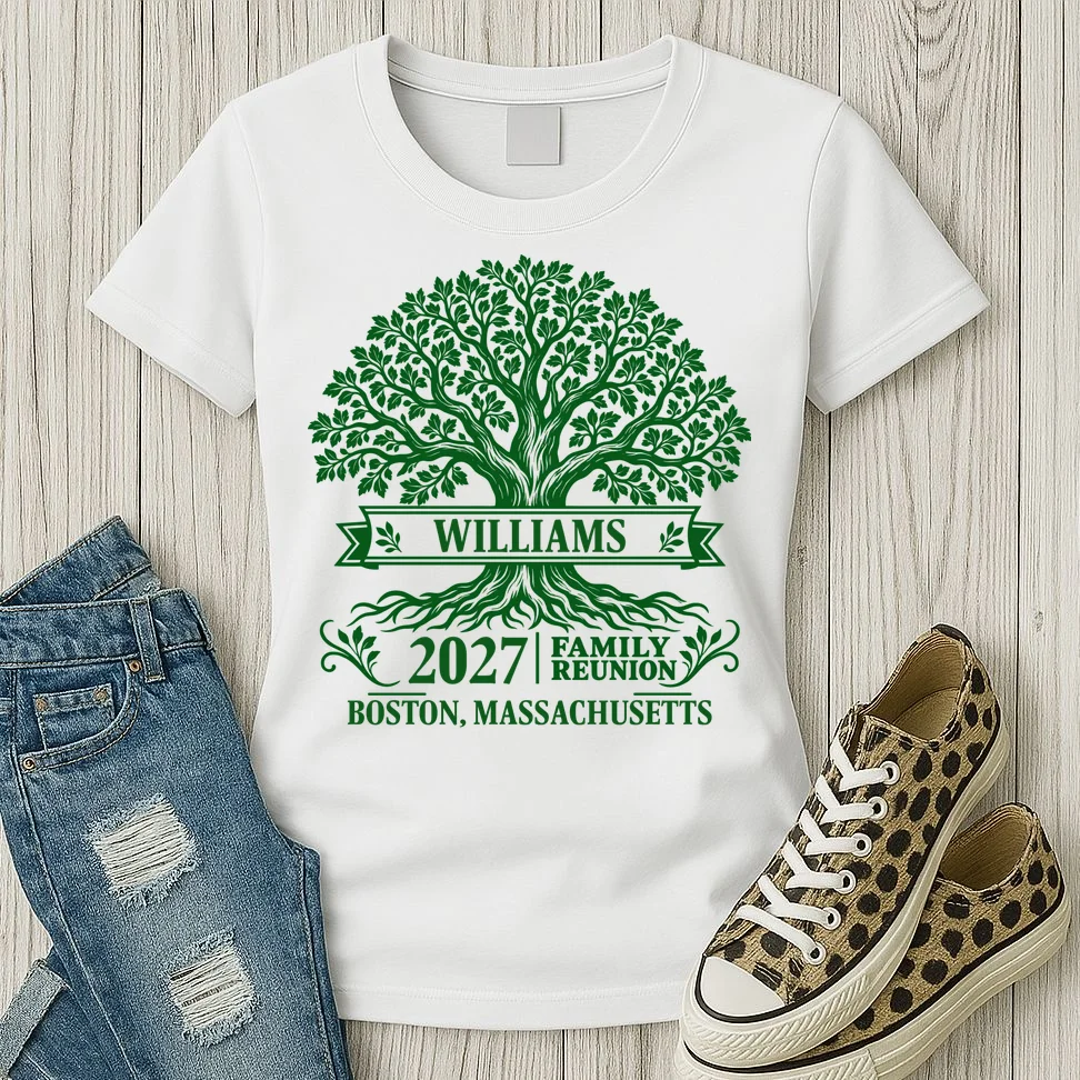 Custom Family Tree Family Reunion Women's T-Shirt - Front 2