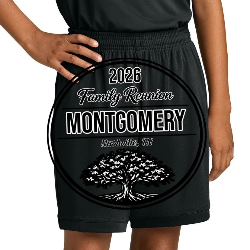 Family Tree Customizable Family Reunion Year, Name, Location Kids Shorts - Front 1
