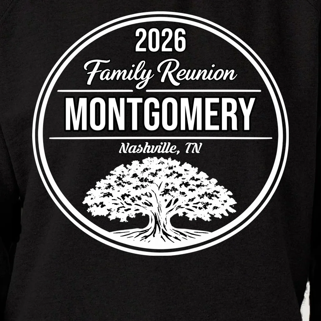 Family Tree Customizable Family Reunion Year, Name, Location Women's Sweatshirt - Front - Close-up