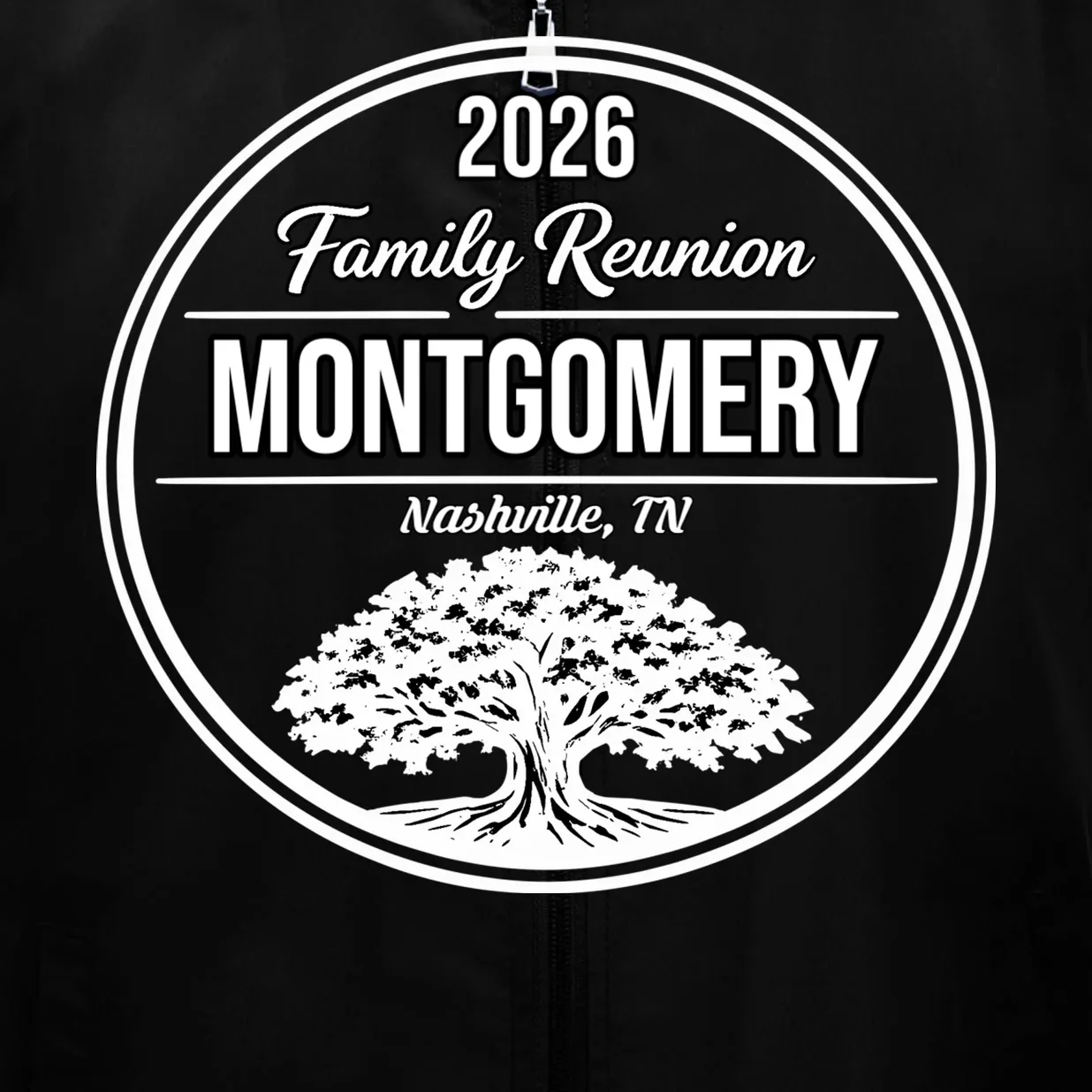 Family Tree Customizable Family Reunion Year, Name, Location Men's Vest - Front - Close-up