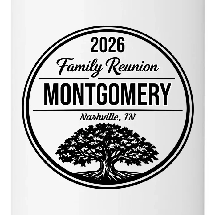 Family Tree Customizable Family Reunion Year, Name, Location 24oz Water Bottle - Front - Close-up