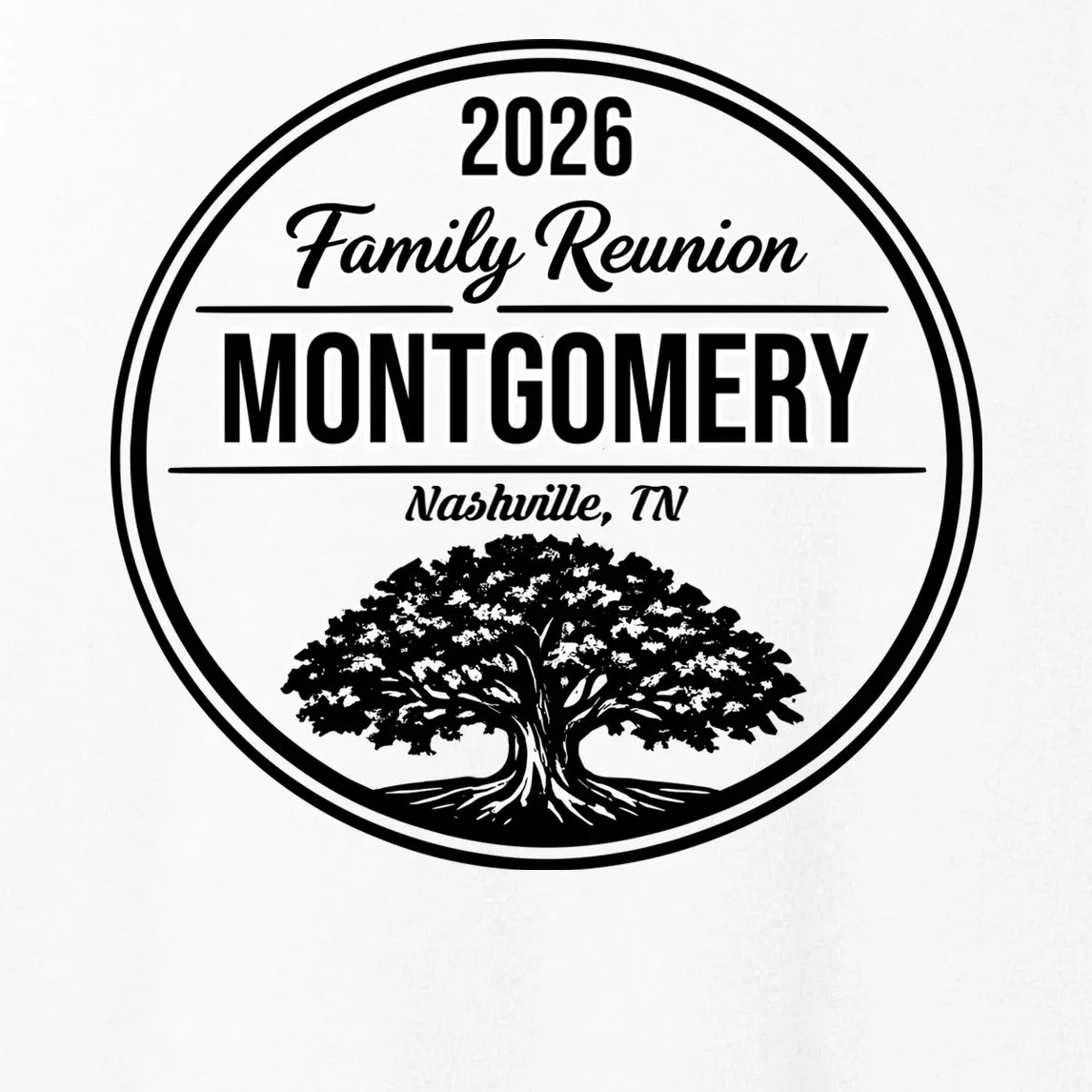 Family Tree Customizable Family Reunion Year, Name, Location Women's Tank Top - Front - Close-up
