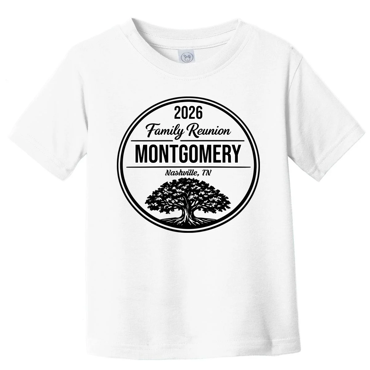 Family Tree Customizable Family Reunion Year, Name, Location Toddler T-Shirt - Front