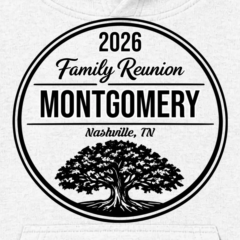 Family Tree Customizable Family Reunion Year, Name, Location Kids Hoodie - Front - Close-up