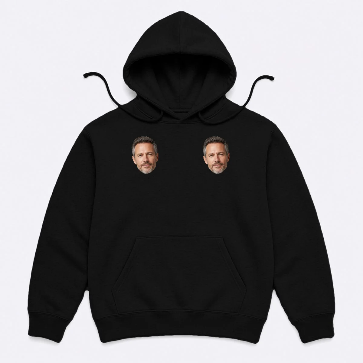 Funny Custom Boyfriend Face Hoodie - Front