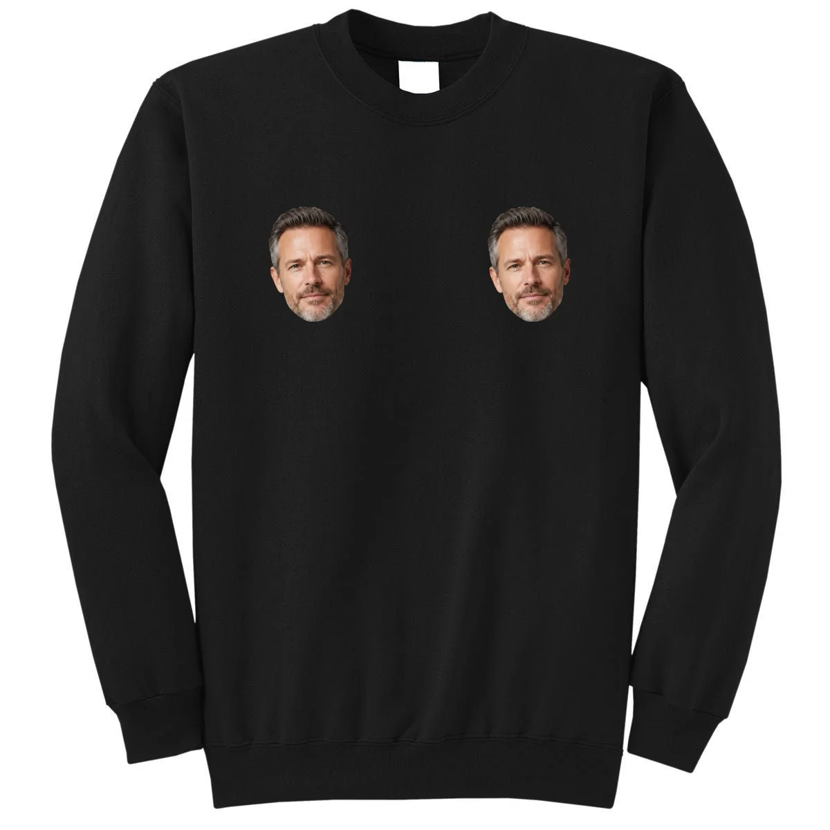 Funny Custom Boyfriend Face Sweatshirt - Front