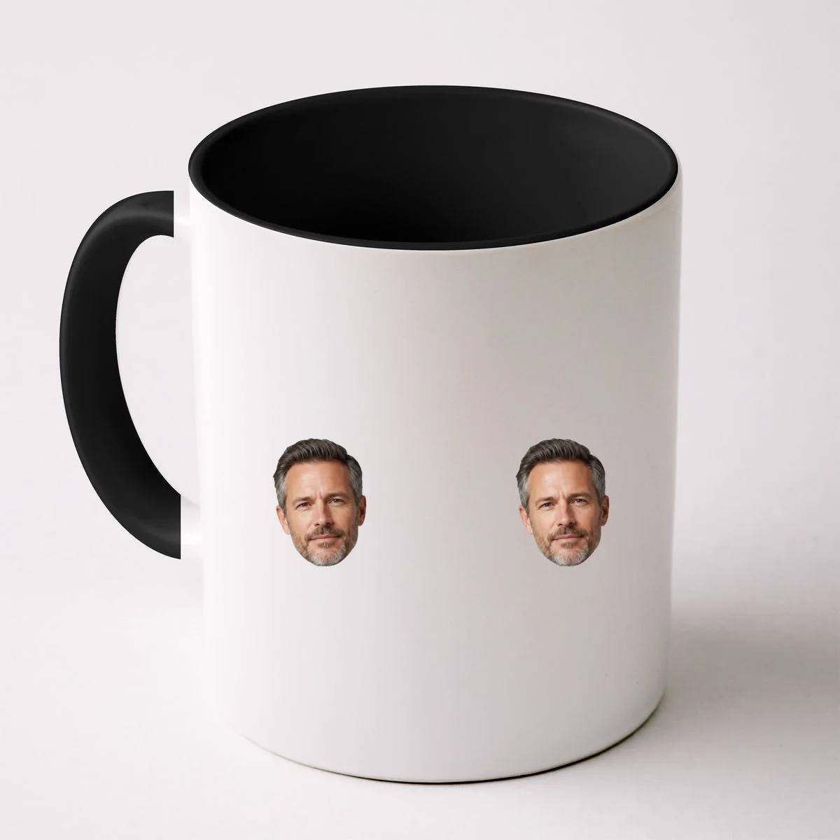 Funny Custom Boyfriend Face Coffee Mug - Front