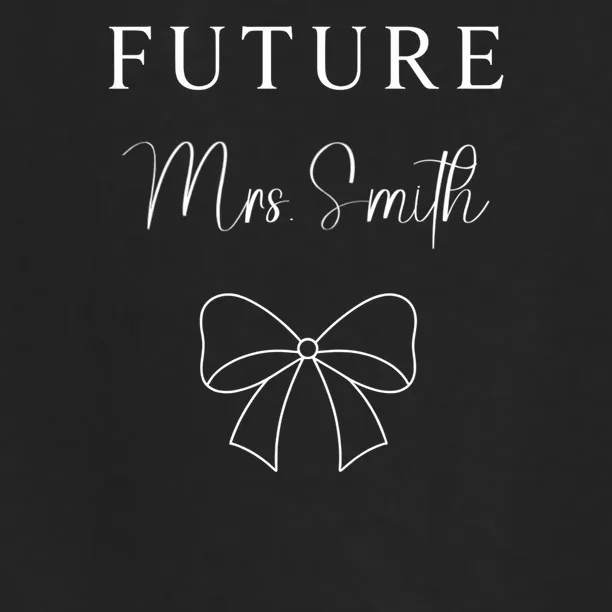 Future Mrs Custom Name Bow Wedding Women's Flannel Pajama Set - Front - Close-up
