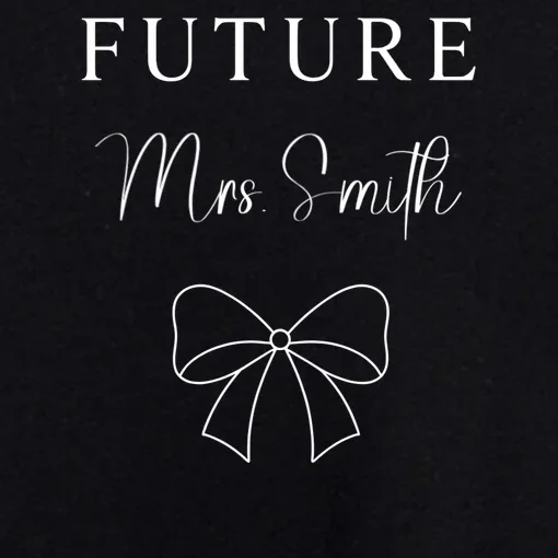 Future Mrs Custom Name Bow Wedding Men's Sweatsuit - Front - Close-up
