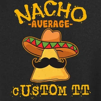 Funny Personalized Meme Nacho Average Custom Text Name Women's Soft Jacket - Front - Close-up