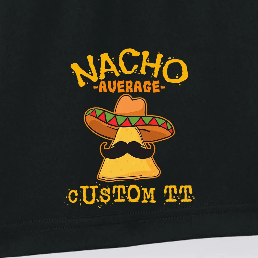 Funny Personalized Meme Nacho Average Custom Text Name Men's Shorts - Front - Close-up