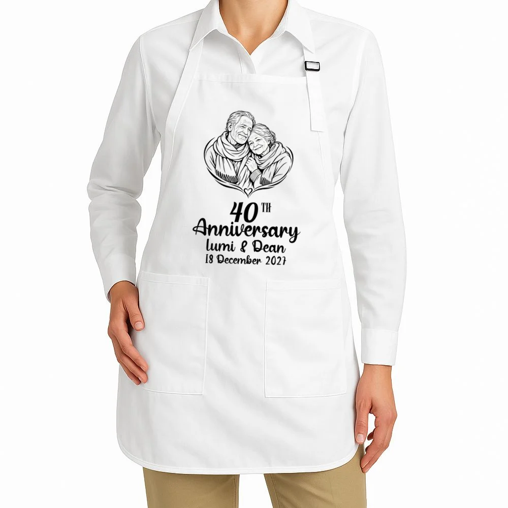 Forever Together Anniversary Keepsake Apron - Front 1