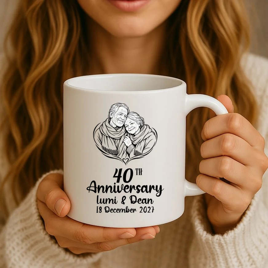Forever Together Anniversary Keepsake Mug - Front 2