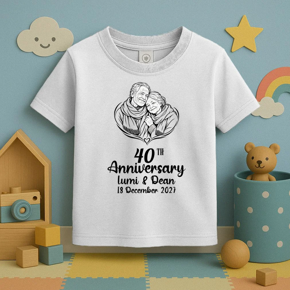 Forever Together Anniversary Keepsake Toddler T-Shirt - Front 2