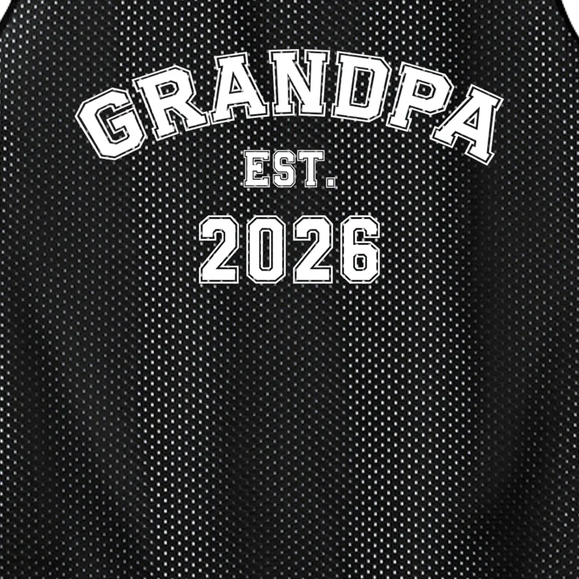 Grandpa Est 2026, Custom Text and year, Est, Dad, fathers day - Personalized Family Men's Basketball Jersey - Front - Close-up
