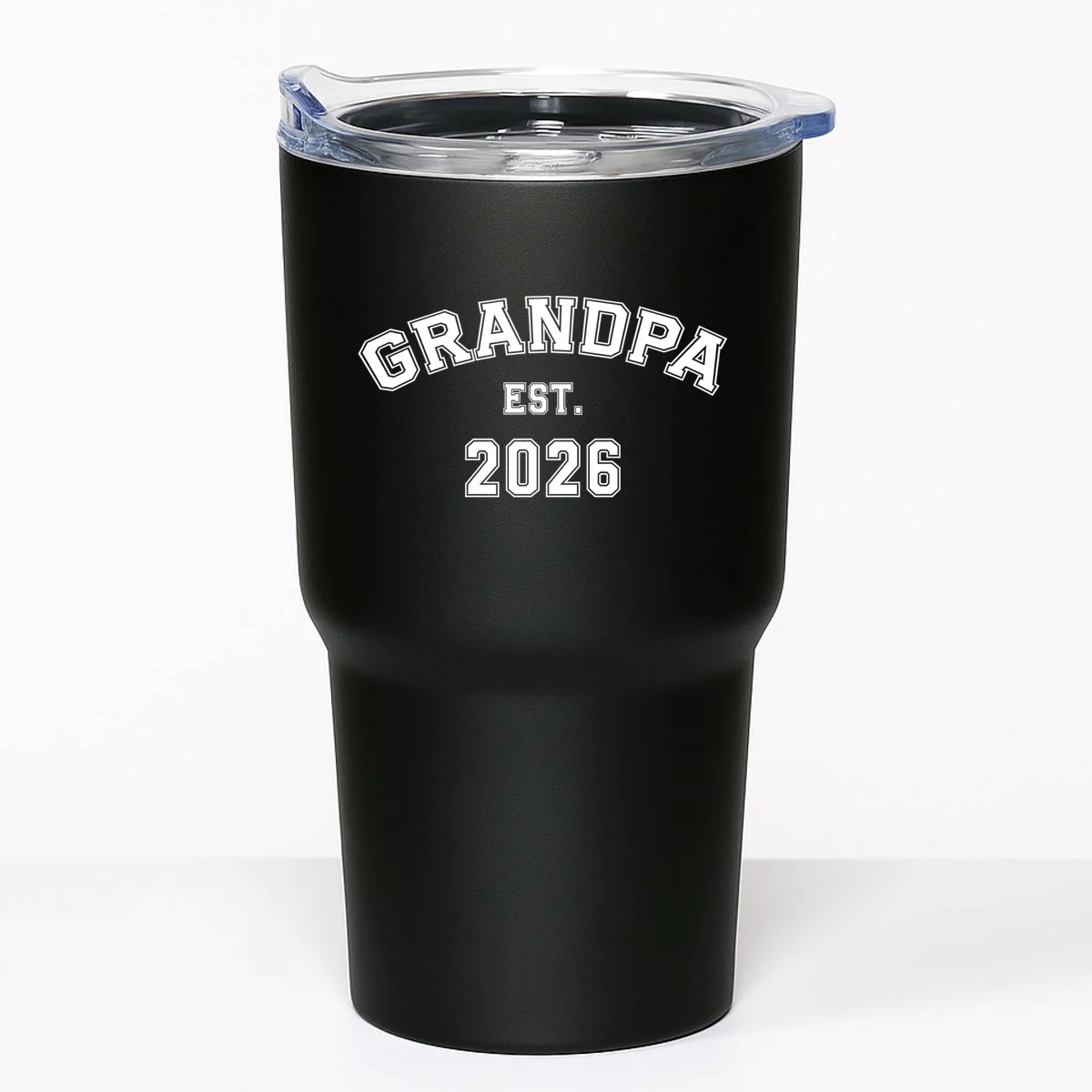 Grandpa Est 2026, Custom Text and year, Est, Dad, fathers day - Personalized Family 20oz Tumbler - Front
