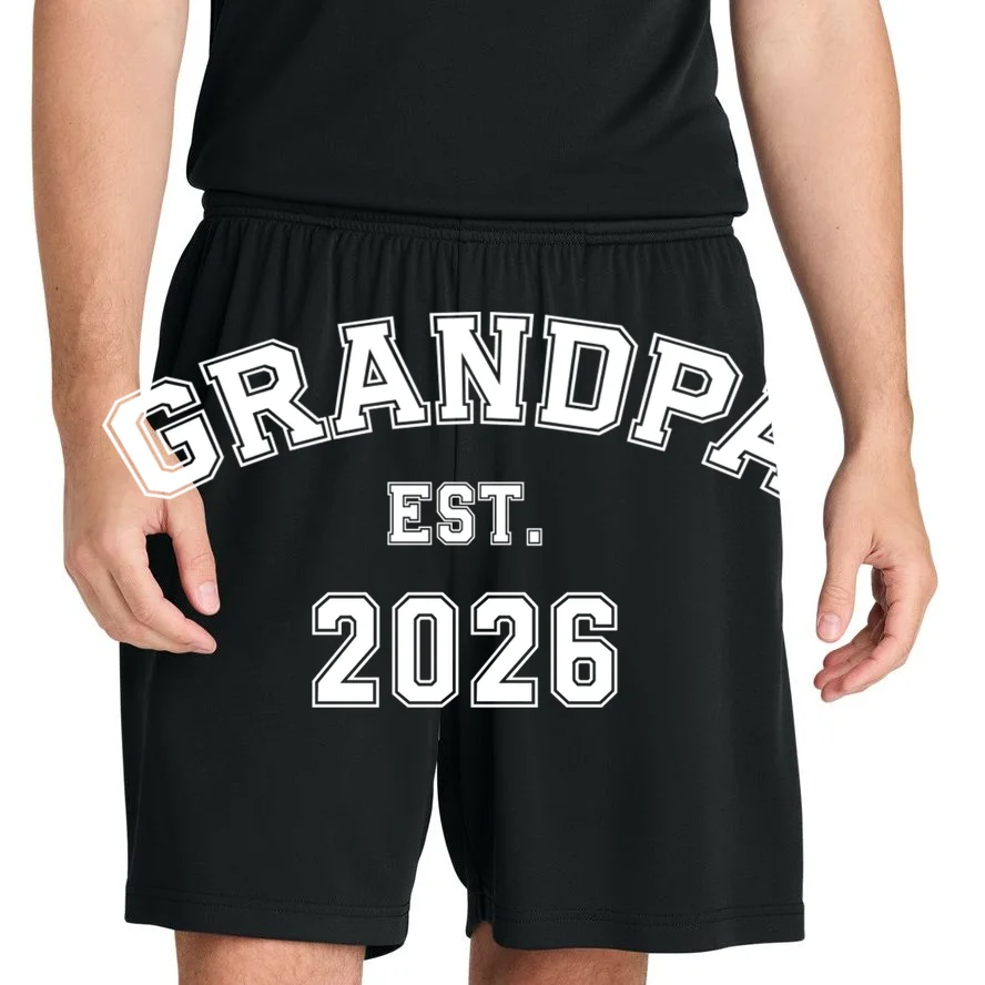 Grandpa Est 2026, Custom Text and year, Est, Dad, fathers day - Personalized Family Men's Shorts - Front 1