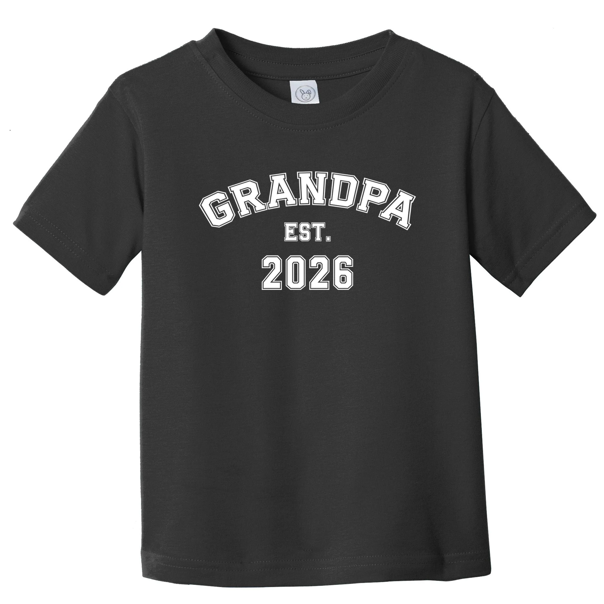 Grandpa Est 2026, Custom Text and year, Est, Dad, fathers day - Personalized Family Toddler T-Shirt - Front