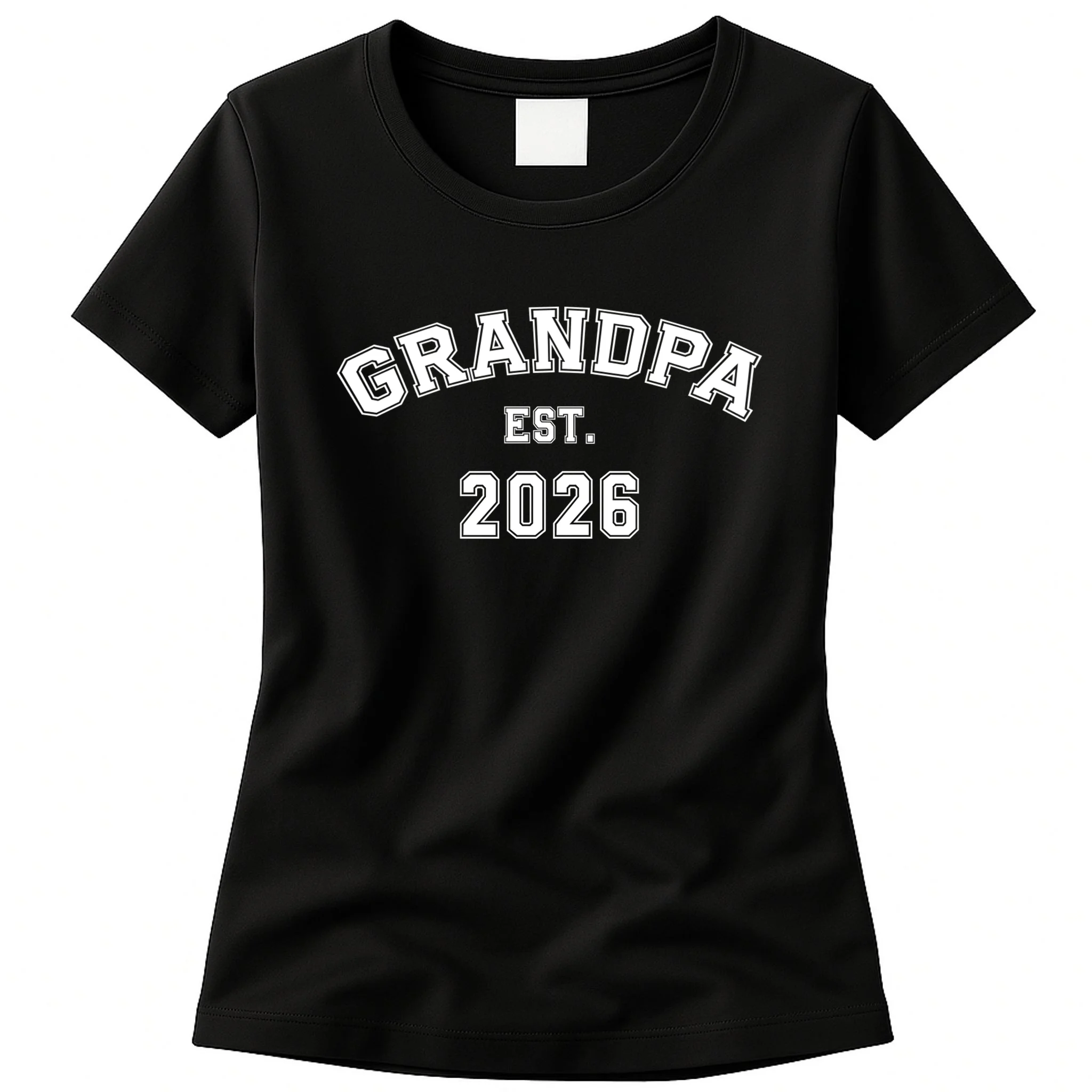 Grandpa Est 2026, Custom Text and year, Est, Dad, fathers day - Personalized Family Women's T-Shirt - Front