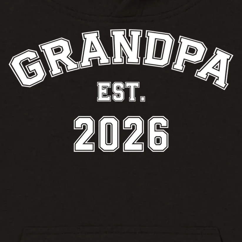 Grandpa Est 2026, Custom Text and year, Est, Dad, fathers day - Personalized Family Kids Hoodie - Front - Close-up