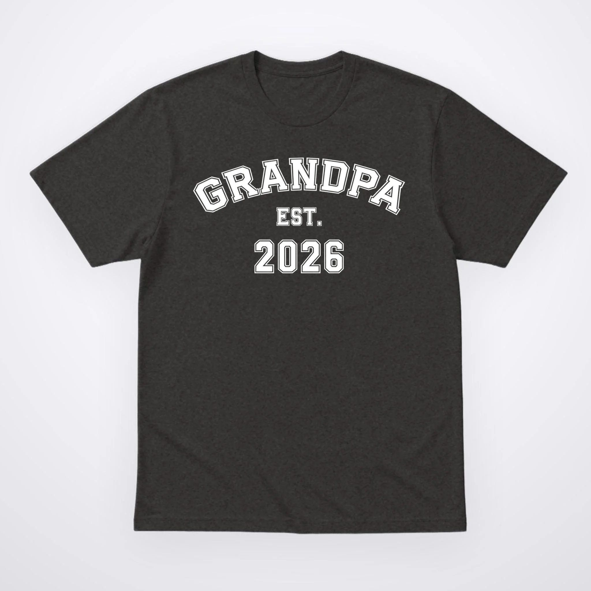 Grandpa Est 2026, Custom Text and year, Est, Dad, fathers day - Personalized Family Men's T-Shirt - Front