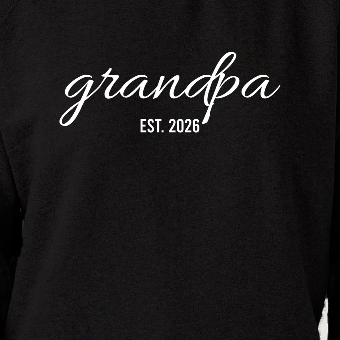 Grandpa Est. 2026 Personalized Gift Women's Sweatshirt - Front - Close-up