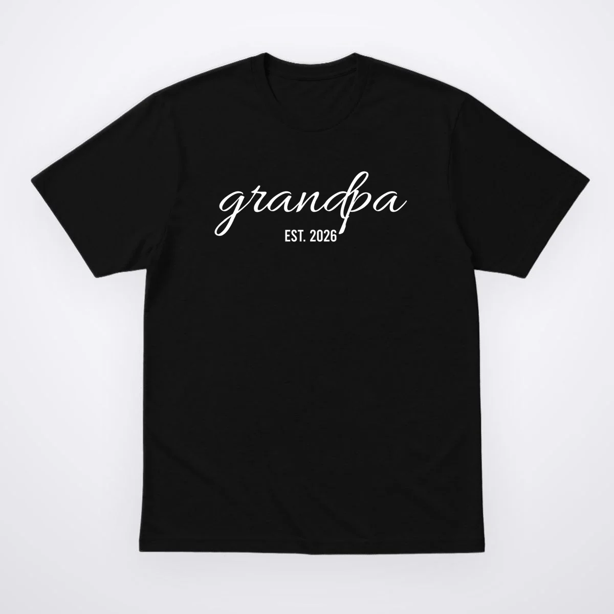 Grandpa Est. 2026 Personalized Gift Men's T-Shirt - Front