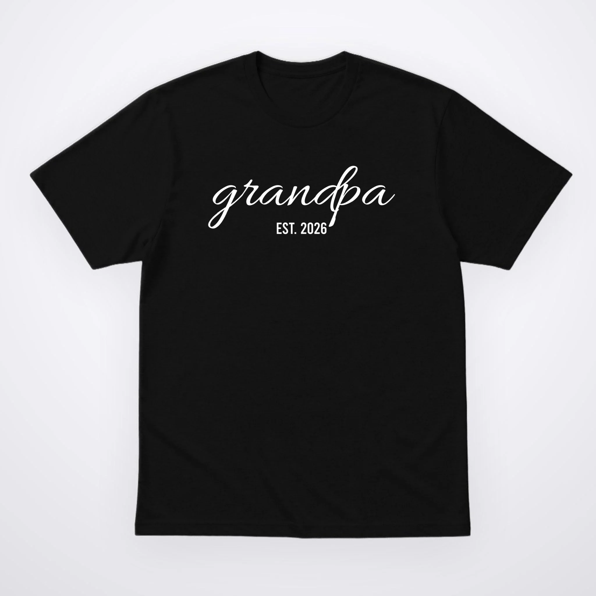 Grandpa Est. 2026 Personalized Gift Men's T-Shirt - Front