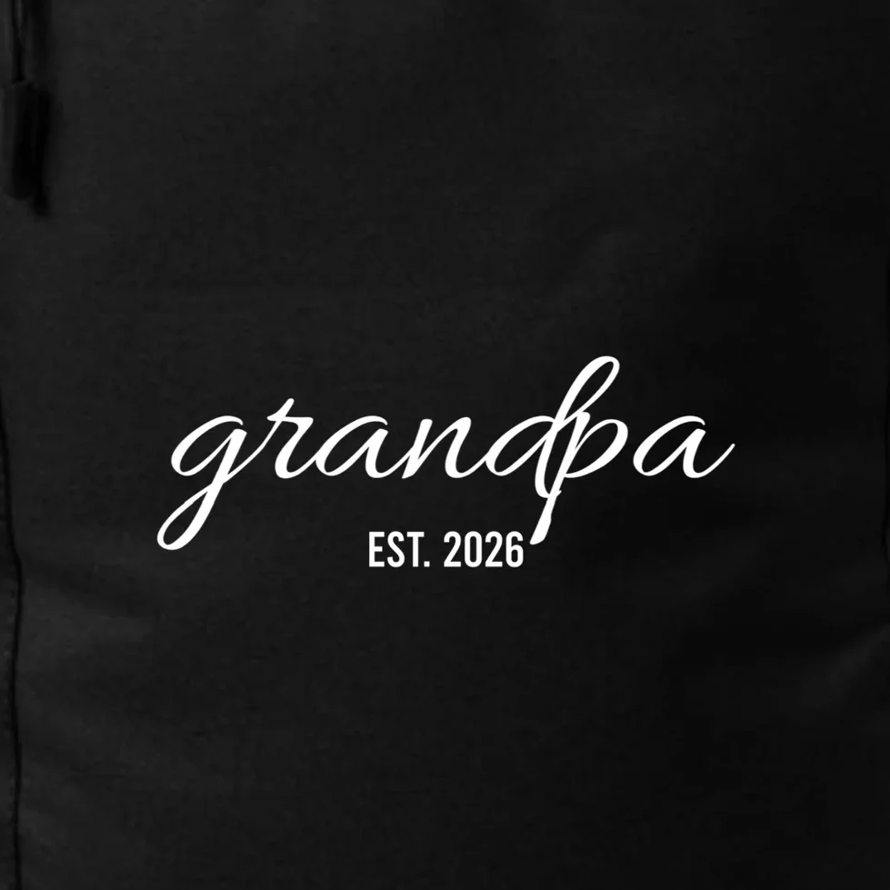 Grandpa Est. 2026 Personalized Gift Backpack - Front - Close-up