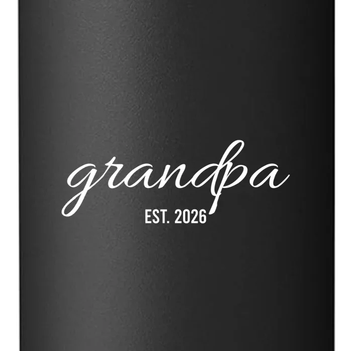 Grandpa Est. 2026 Personalized Gift 24oz Water Bottle - Front - Close-up