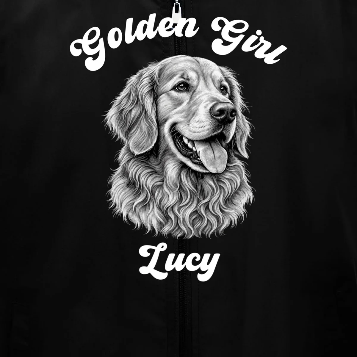 Golden Retriever Golden Boy Golden Girl Personalized Pet Name Men's Vest - Front - Close-up