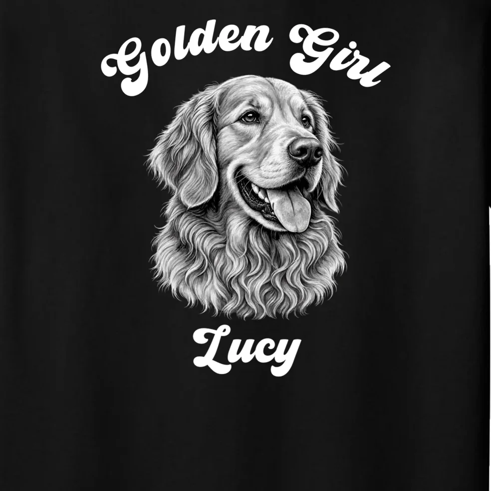 Golden Retriever Golden Boy Golden Girl Personalized Pet Name Men's Pajamas - Front - Close-up