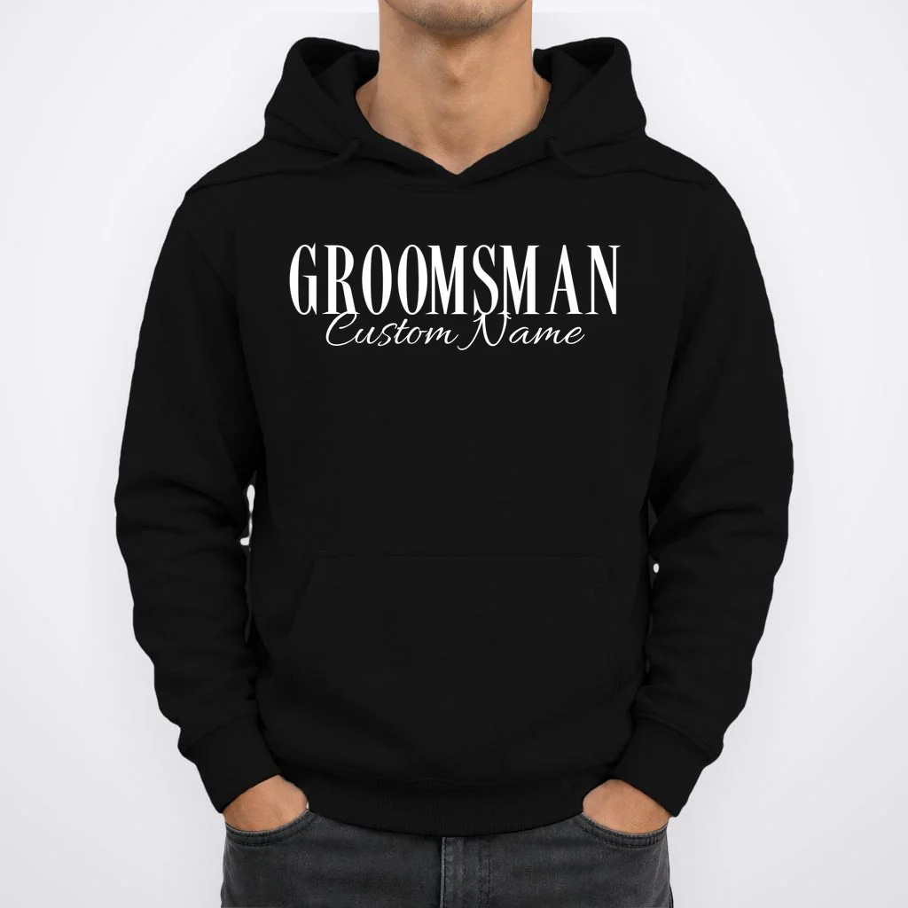 GROOMSMAN Personalized Bachelor Trip Hoodie - Front 1