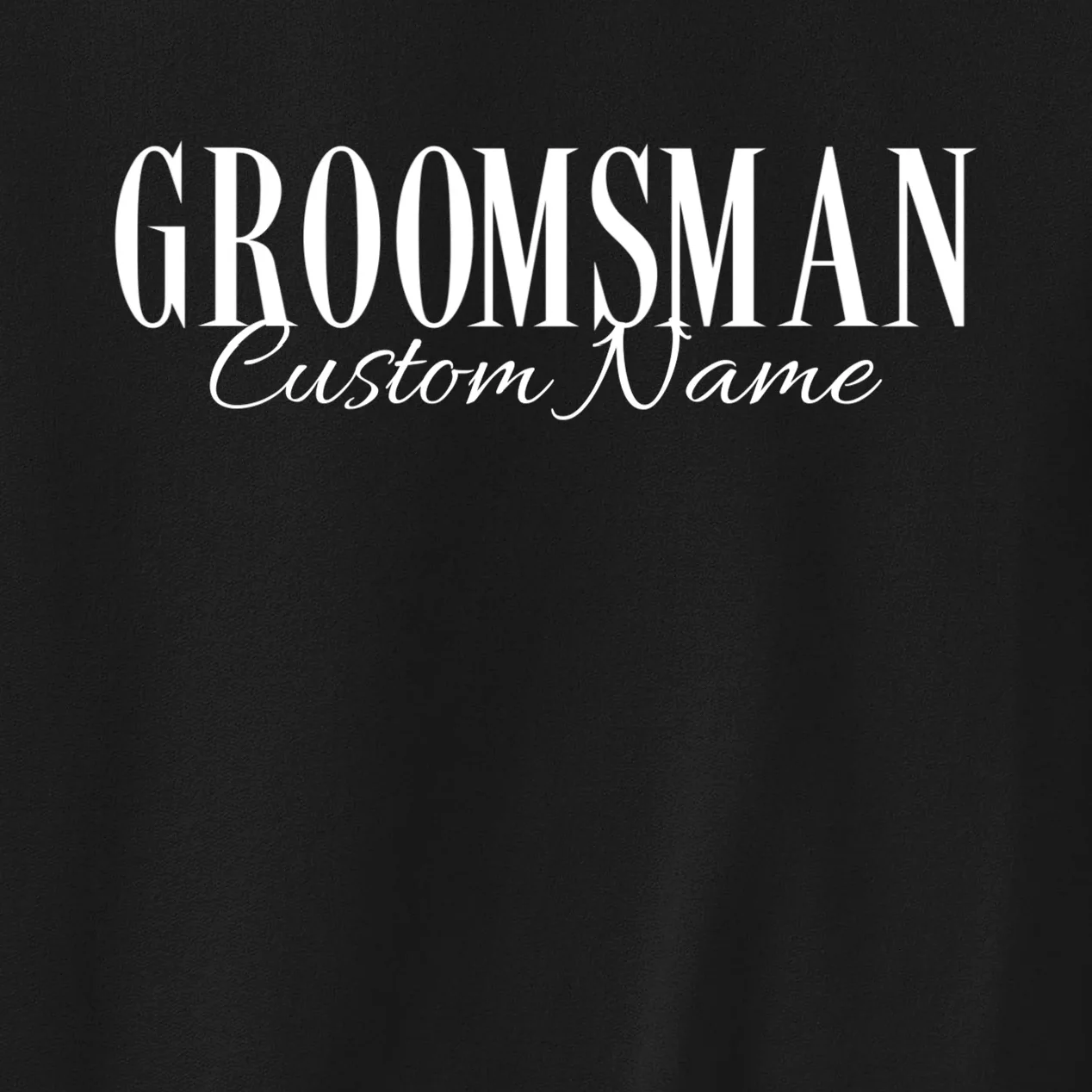 GROOMSMAN Personalized Bachelor Trip Men's Sweatshirt - Front - Close-up