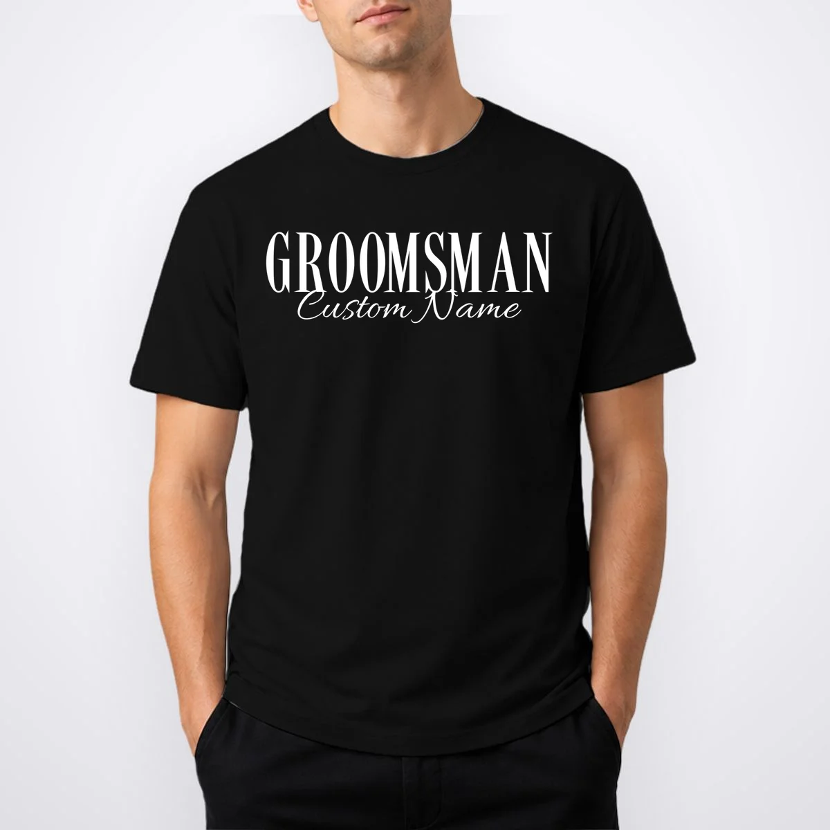 GROOMSMAN Personalized Bachelor Trip T-Shirt - Front 1