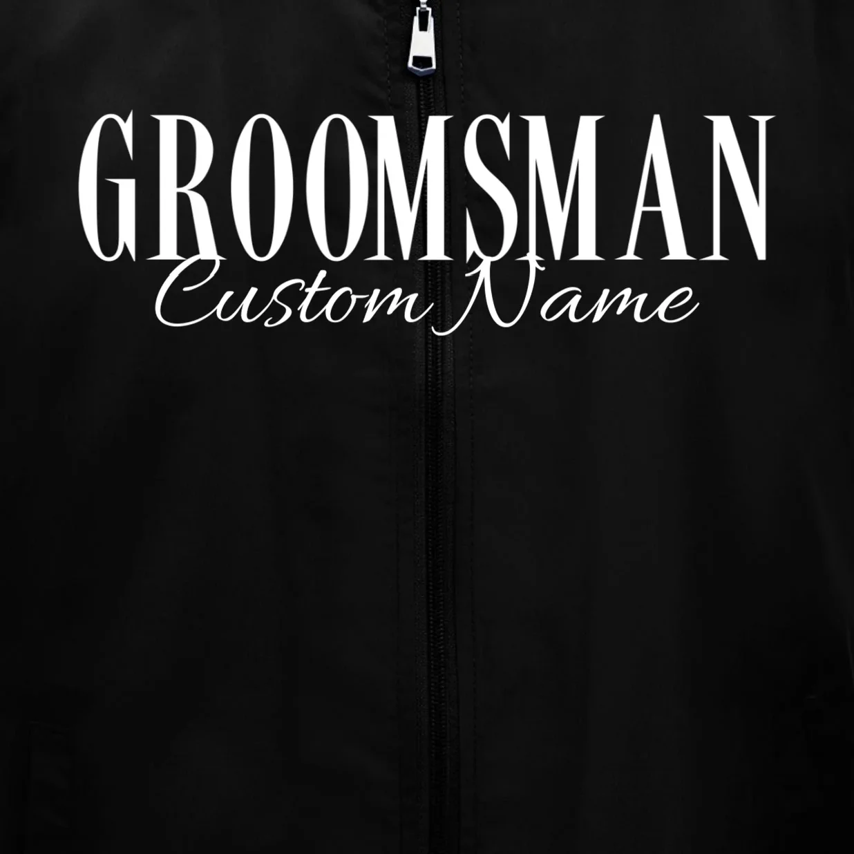 GROOMSMAN Personalized Bachelor Trip Men's Vest - Front - Close-up