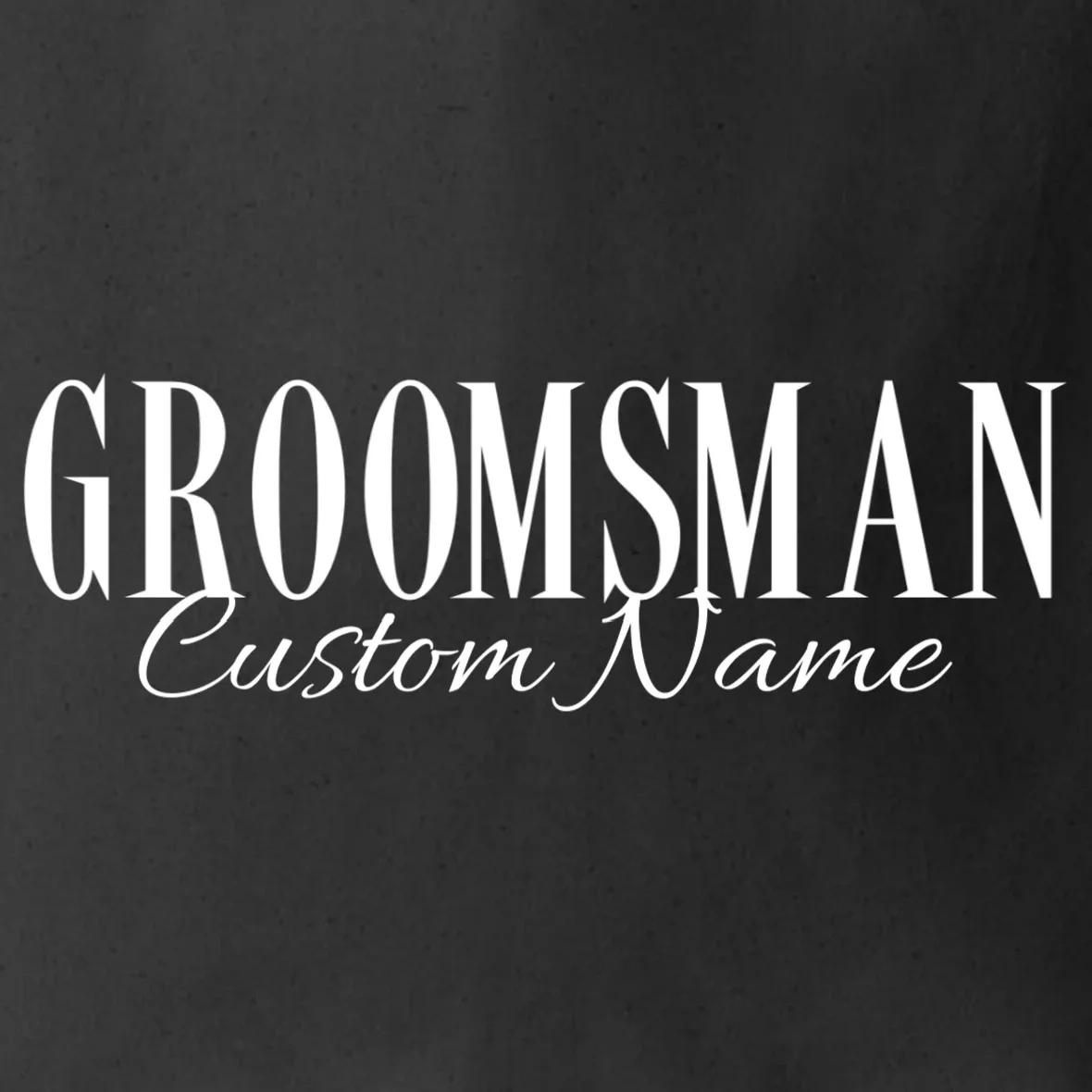 GROOMSMAN Personalized Bachelor Trip Tote Bag - Front - Close-up