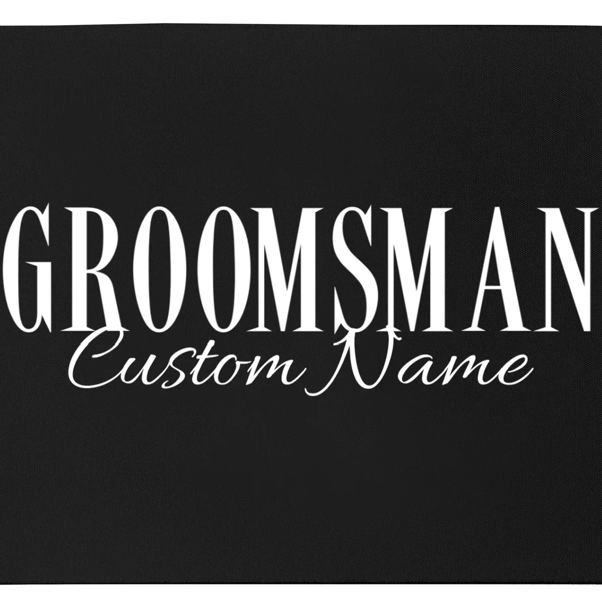 GROOMSMAN Personalized Bachelor Trip Mouse Pad - Front - Close-up