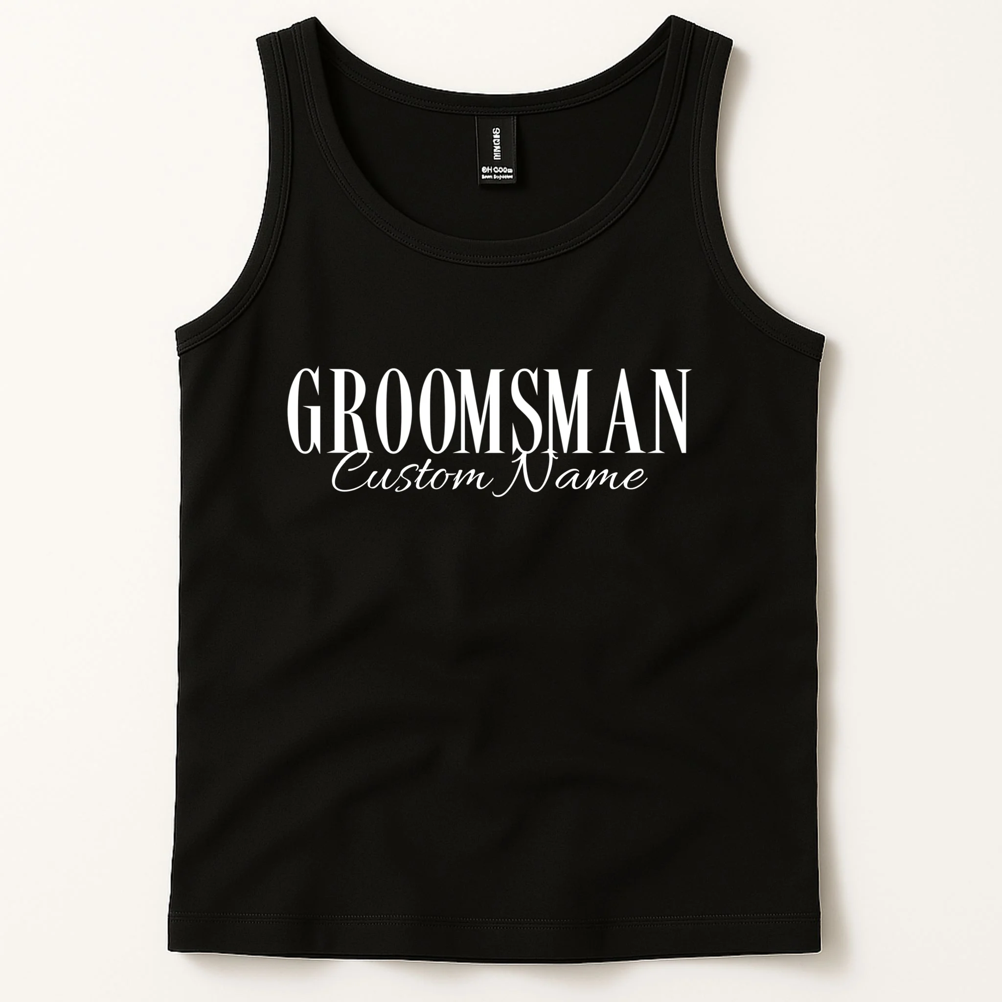 GROOMSMAN Personalized Bachelor Trip Men's Tank Top - Front 1