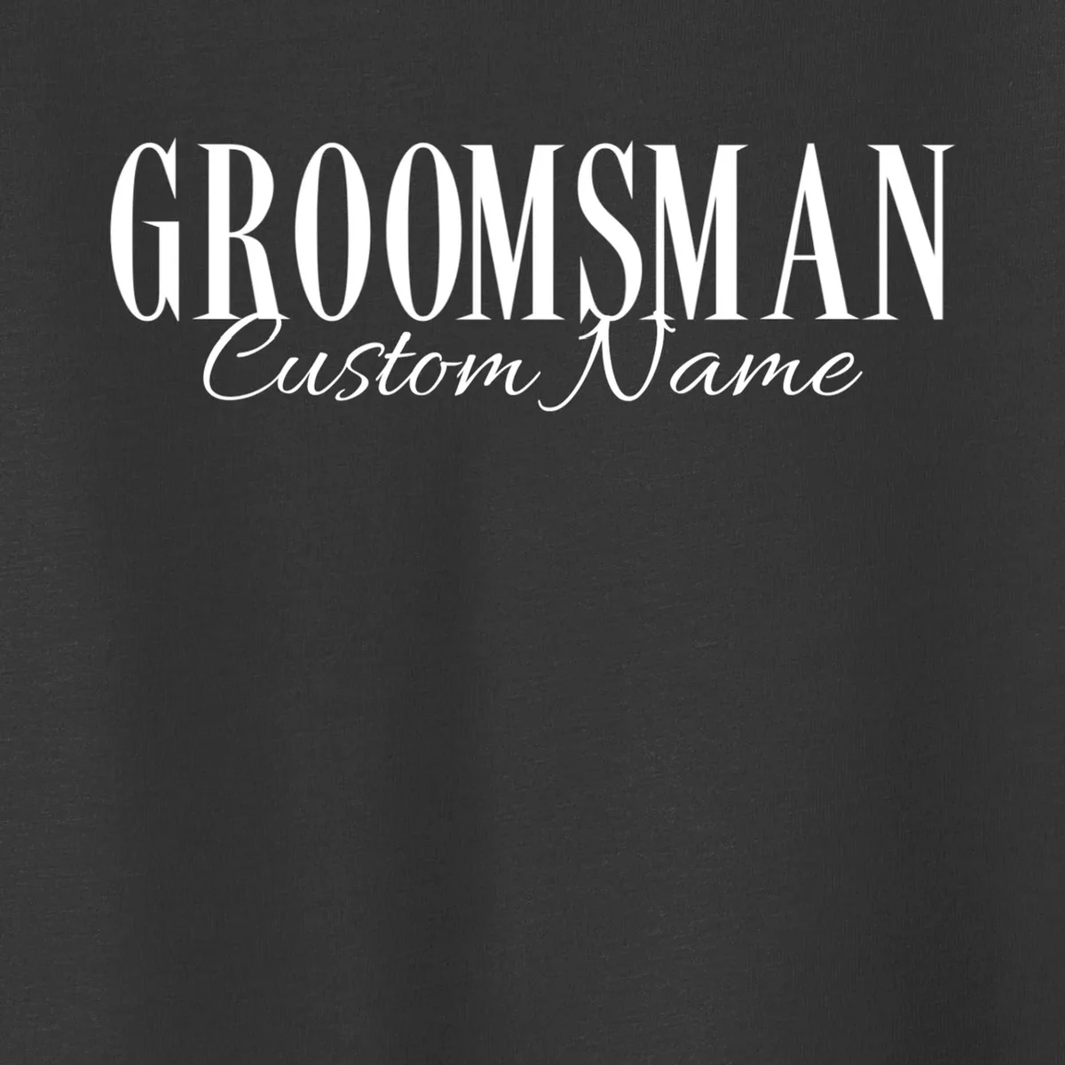 GROOMSMAN Personalized Bachelor Trip Toddler T-Shirt - Front - Close-up