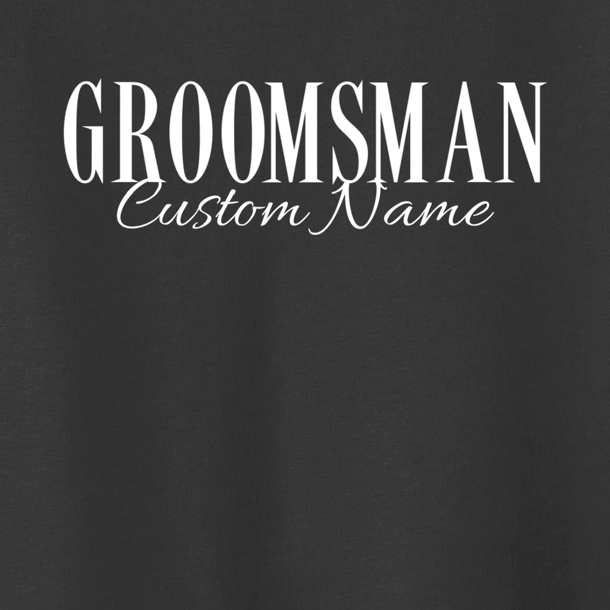GROOMSMAN Personalized Bachelor Trip Toddler T-Shirt - Front - Close-up