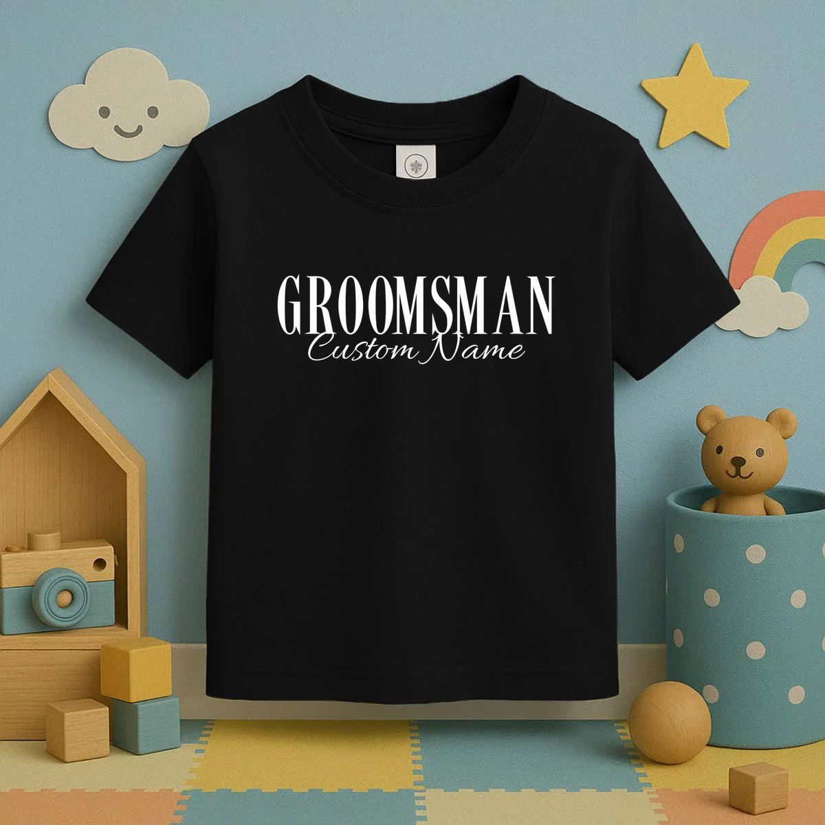 GROOMSMAN Personalized Bachelor Trip Toddler T-Shirt - Front 2