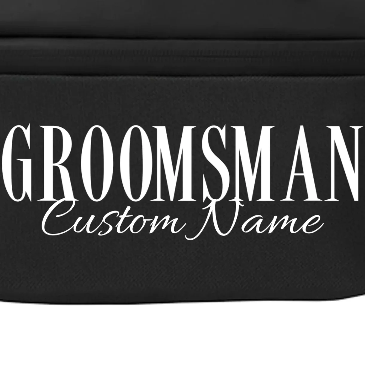 GROOMSMAN Personalized Bachelor Trip Crossbody - Front - Close-up