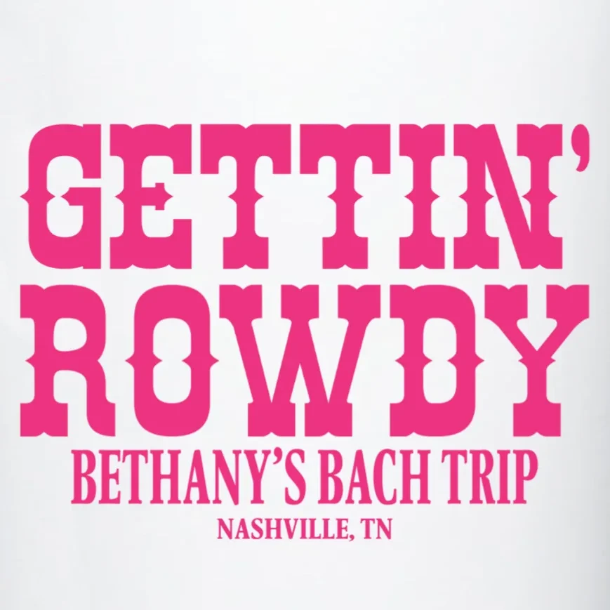 GETTIN' ROWDY Custom Bachelorette Trip Personalized Name 20oz Tumbler - Front - Close-up